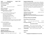 August 7, 2022 Bulletin
